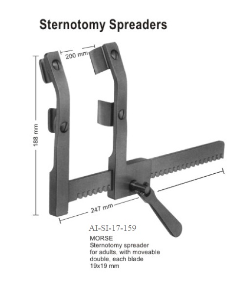 Morse sternotomy spreaders